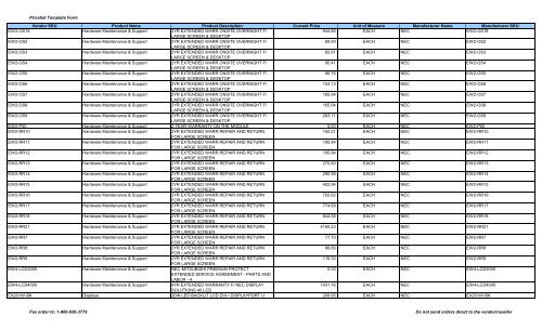 Current Price List (PDF) - Peppm