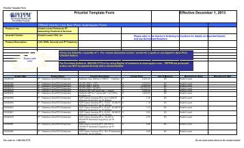 Current Price List (PDF) - Peppm