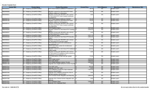 Current Price List (PDF) - Peppm