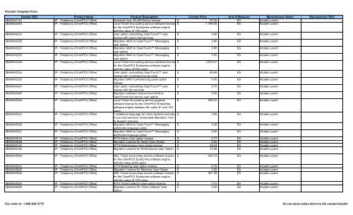 Current Price List (PDF) - Peppm