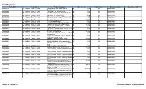 Current Price List (PDF) - Peppm