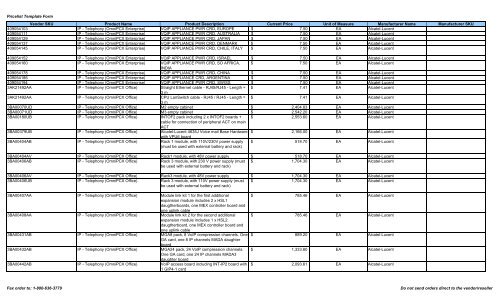 Current Price List (PDF) - Peppm