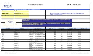 Current Price List (PDF) - Peppm