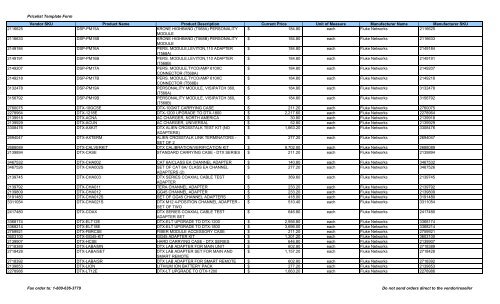 Current Price List (PDF) - Peppm