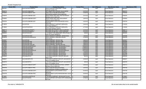 Current Price List (PDF) - Peppm