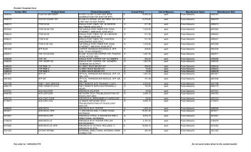 Current Price List (PDF) - Peppm