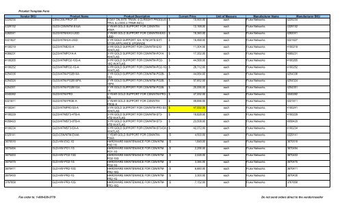 Current Price List (PDF) - Peppm