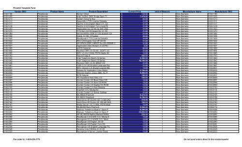 Current Price List (PDF) - Peppm