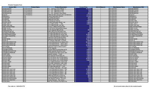 Current Price List (PDF) - Peppm