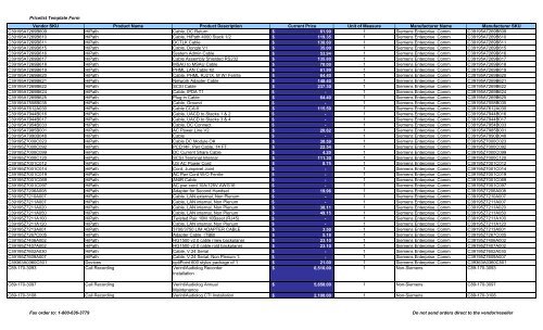 Current Price List (PDF) - Peppm