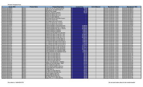 Current Price List (PDF) - Peppm