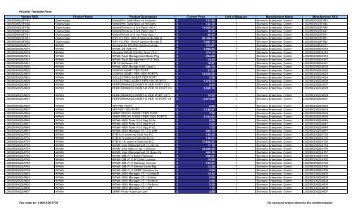 Current Price List (PDF) - Peppm