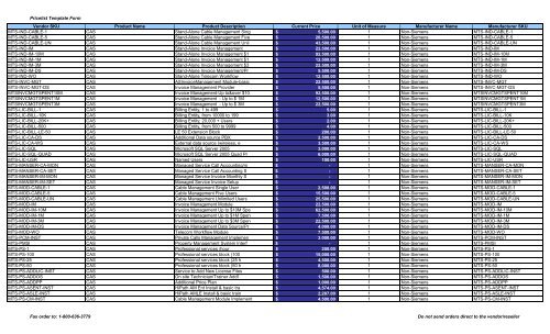 Current Price List (PDF) - Peppm