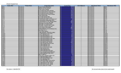 Current Price List (PDF) - Peppm