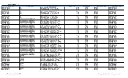 Current Price List (PDF) - Peppm