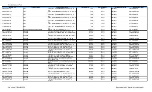 Current Price List (PDF) - Peppm