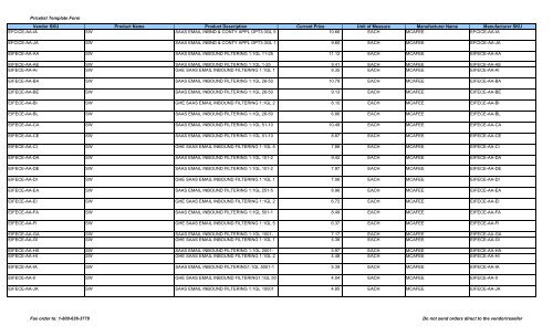 Current Price List (PDF) - Peppm