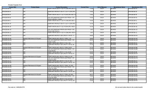 Current Price List (PDF) - Peppm