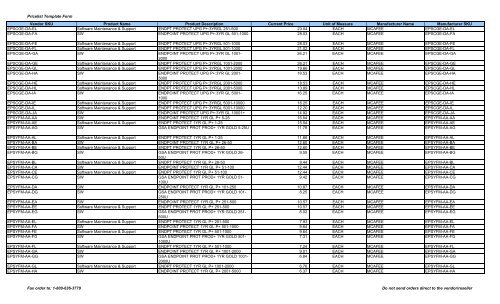 Current Price List (PDF) - Peppm