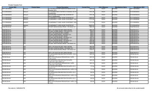 Current Price List (PDF) - Peppm