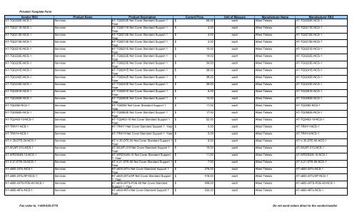 Current Price List (PDF) - Peppm