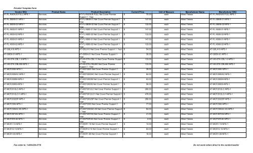 Current Price List (PDF) - Peppm