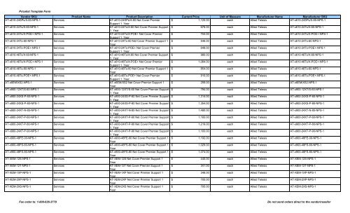 Current Price List (PDF) - Peppm