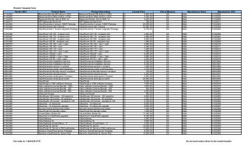 Mitel, Inc. Pricelist - Peppm