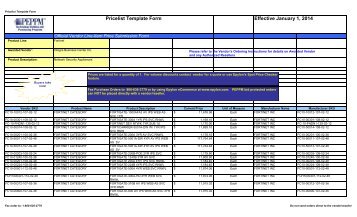 Current Price List (PDF) - Peppm