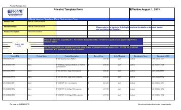 Current Price List (PDF) - Peppm