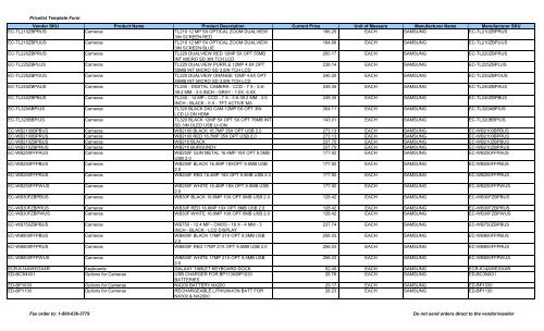 Current Price List (PDF) - Peppm