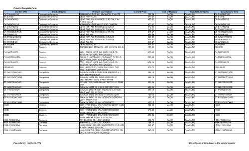 Current Price List (PDF) - Peppm