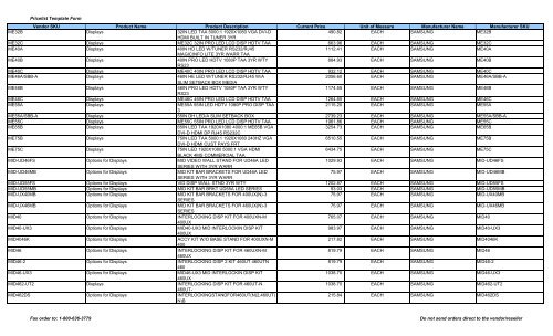 Current Price List (PDF) - Peppm