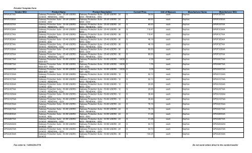 Current Price List (PDF) - Peppm