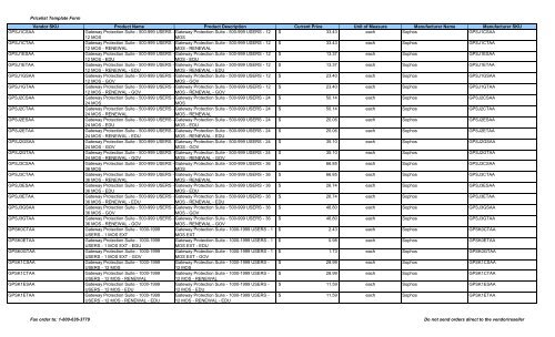 Current Price List (PDF) - Peppm