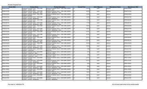 Current Price List (PDF) - Peppm