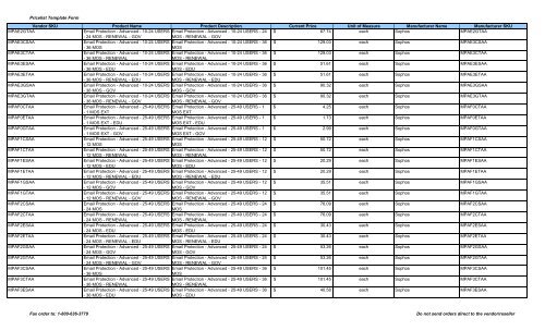 Current Price List (PDF) - Peppm