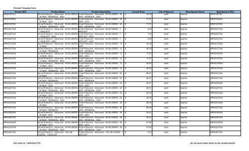 Current Price List (PDF) - Peppm