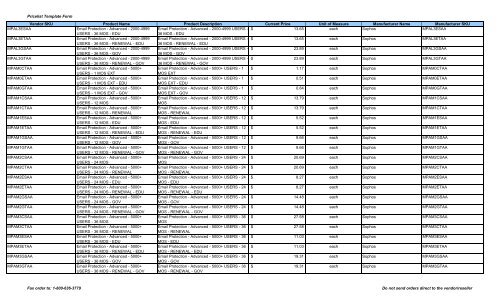 Current Price List (PDF) - Peppm