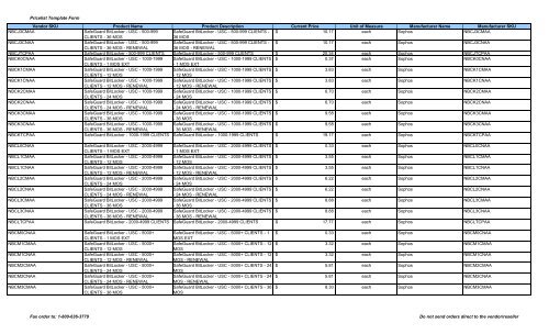 Current Price List (PDF) - Peppm