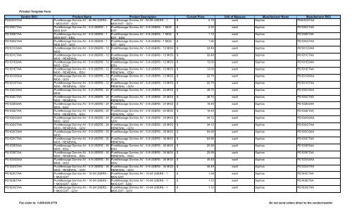 Current Price List (PDF) - Peppm