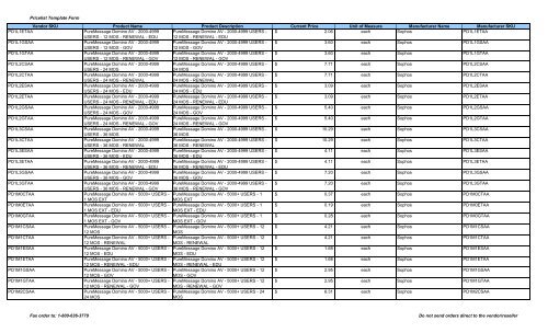 Current Price List (PDF) - Peppm