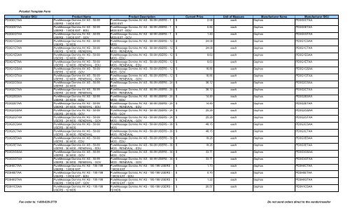 Current Price List (PDF) - Peppm