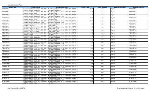 Current Price List (PDF) - Peppm