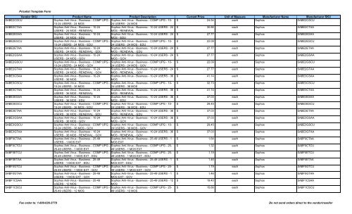 Current Price List (PDF) - Peppm