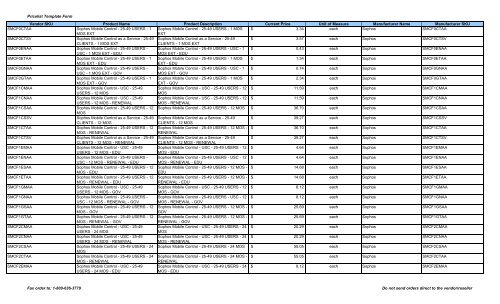 Current Price List (PDF) - Peppm