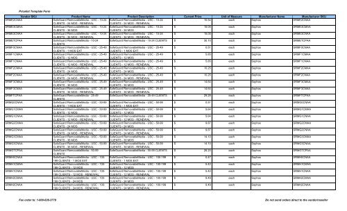 Current Price List (PDF) - Peppm