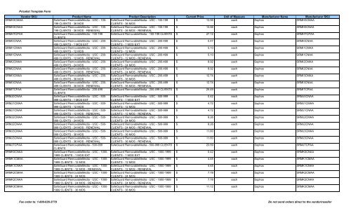 Current Price List (PDF) - Peppm