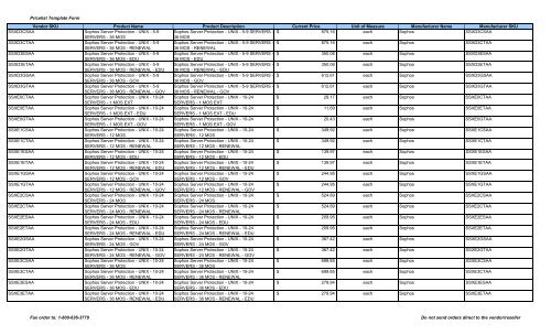 Current Price List (PDF) - Peppm