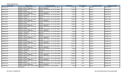 Current Price List (PDF) - Peppm